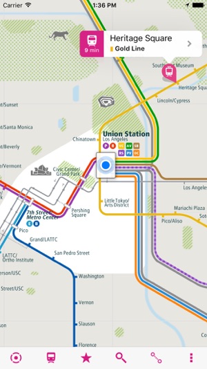 Los Angeles Rail Map Lite