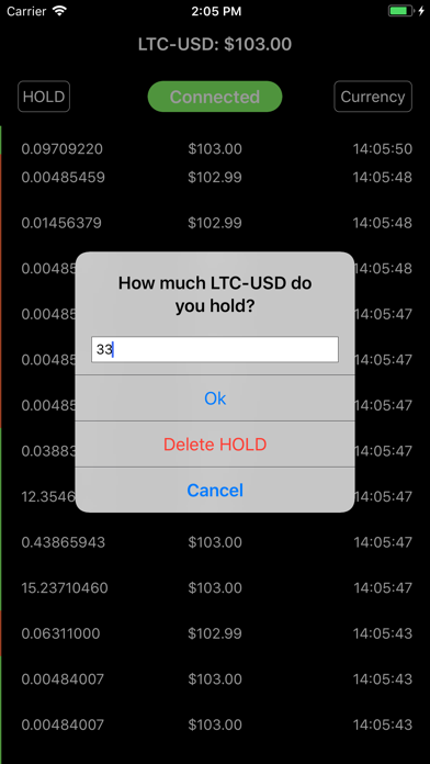 How to cancel & delete Cryptos Ticker from iphone & ipad 2