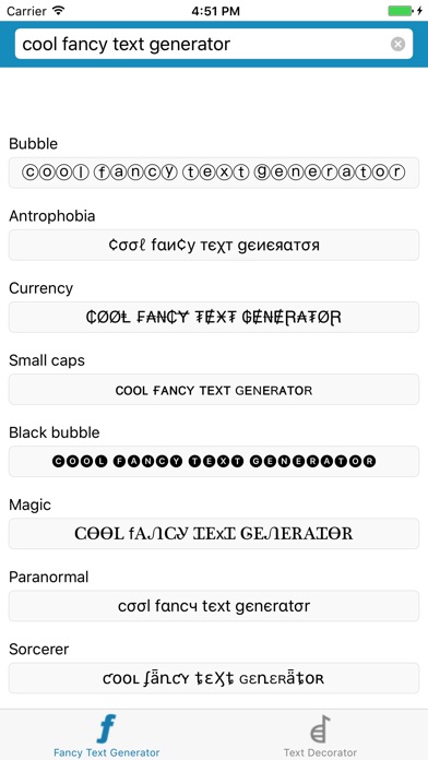 Cool Fancy Text Generator A C U P U N T U R A
