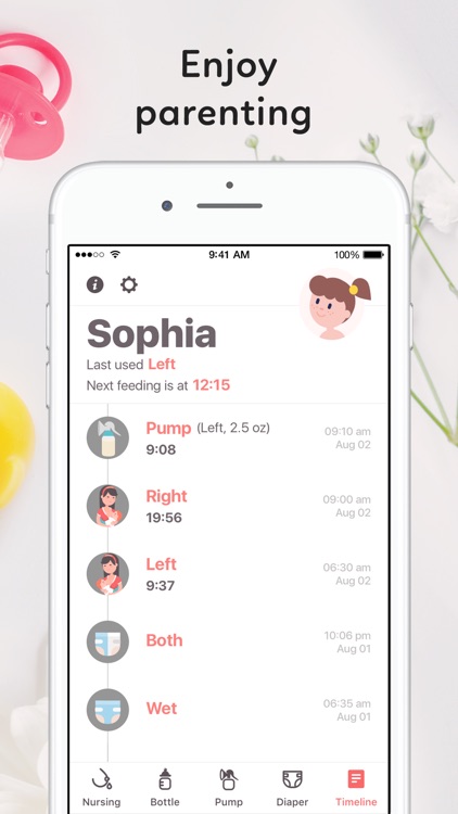 Newborn Baby Tracker: Breastfeeding & Diaper Log screenshot-4