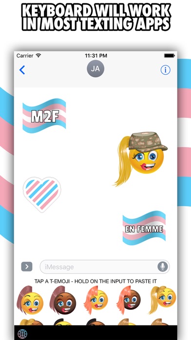Transgender Emoji Keyboard App screenshot 2