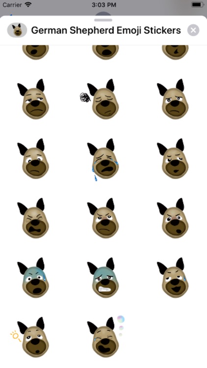 German Shepherd Emoji Sticker! screenshot-3