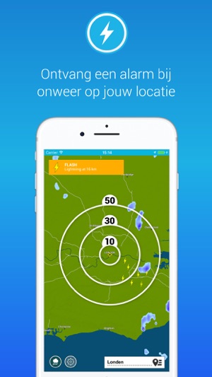 Onweeralarm met bliksemradar(圖3)-速報App