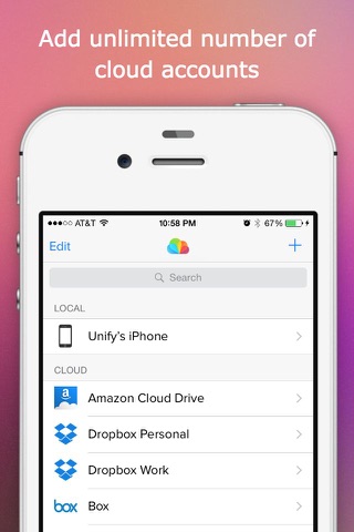 Unify - Cloud File Manager screenshot 2