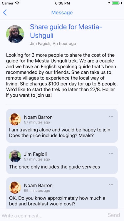 Boarder: Backpacker Messages