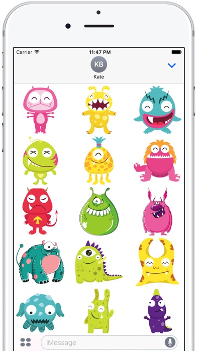 Cute Monster Emoji Pack screenshot 2