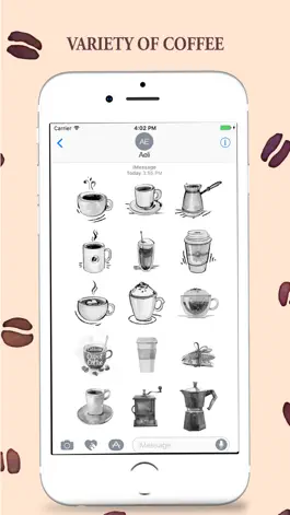 Game screenshot Coffee Stickers Pack for iMessage hack