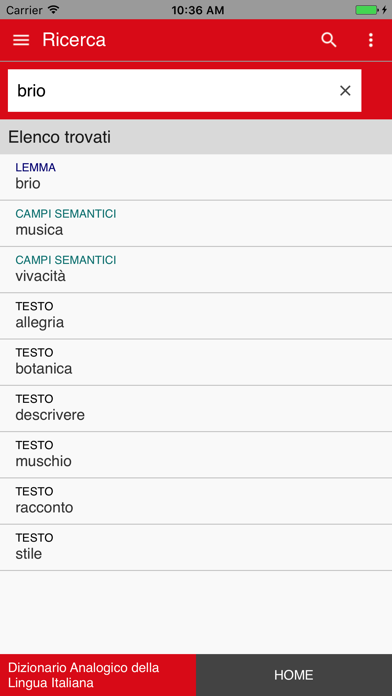 Dizionario Analogico screenshot 2