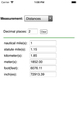 Units converter for aviators