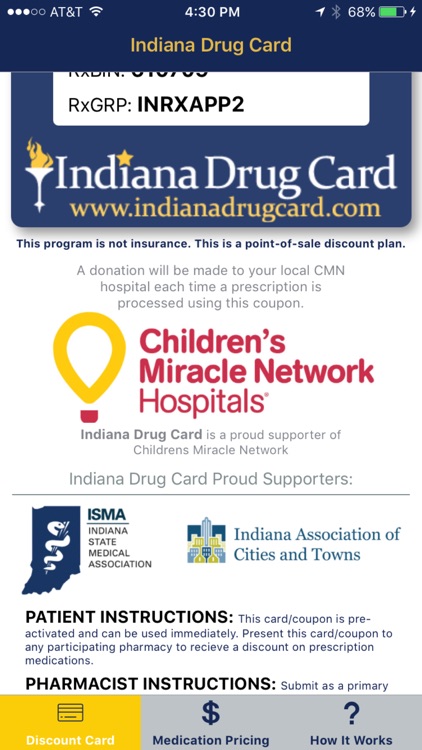 Indiana Drug Card