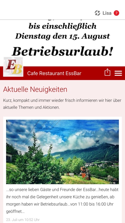 Cafe Restaurant EssBar