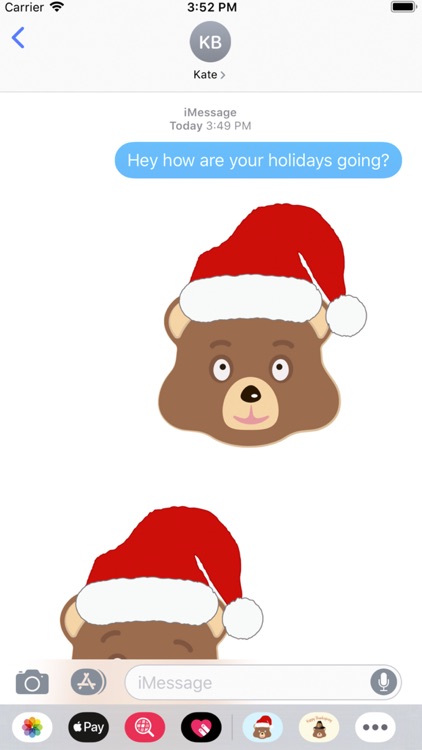 Holiday Emoji Bear