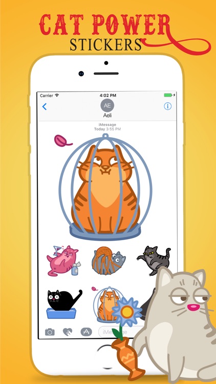 Midnight Cat Power Stickers Pack
