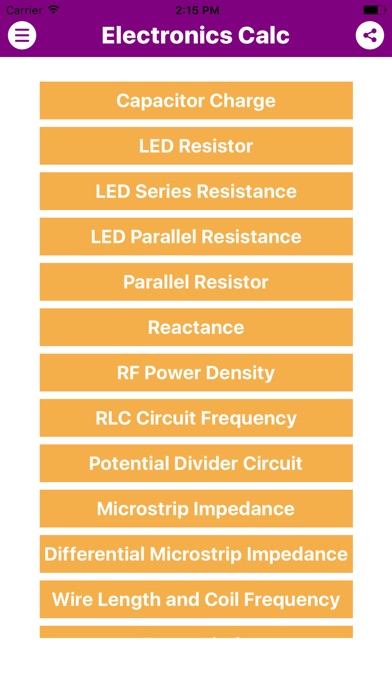 Electronics Engineering Calc screenshot 2