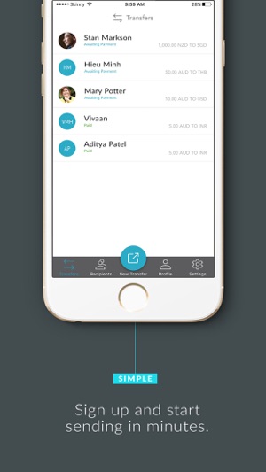 Orbitremit Money Transfer On The Screenshots