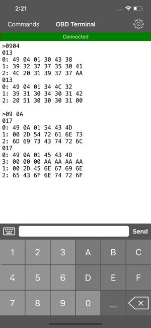 OBD Terminal for ELM327