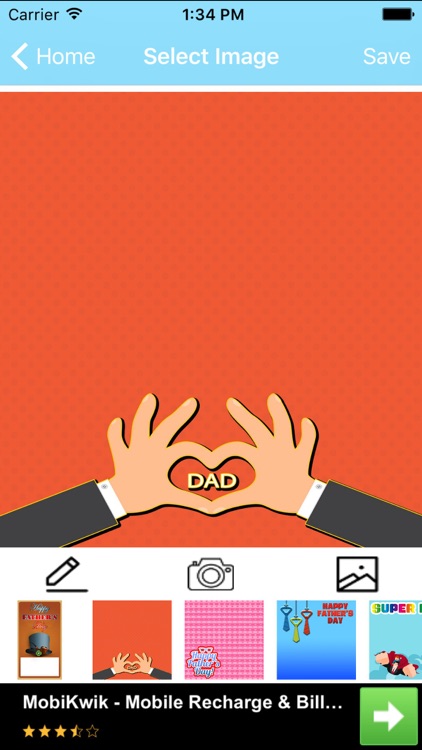 Happy Father Day Greeting Card