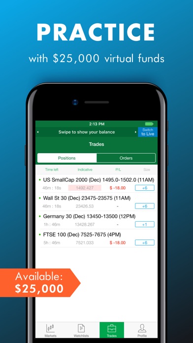 nadex app for iphone