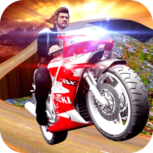 Racing On Bike 3D icon