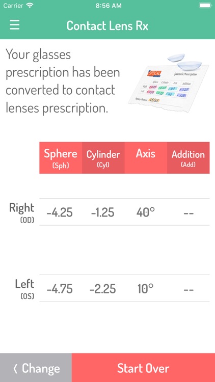 Contact Lens Rx by GlassifyMe