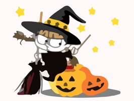 Scary Witch Halloween Sticker