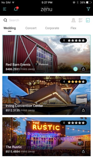 Zenu App - Event Venue Finder