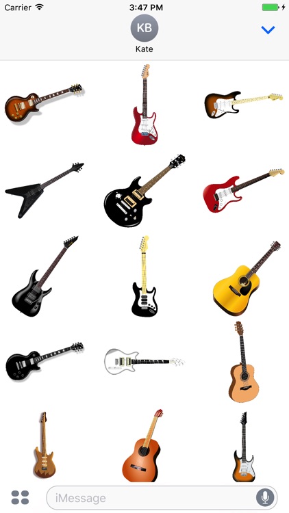 Guitar Stickers - Rock n' Roll