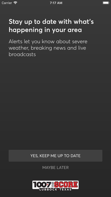 100.7 The Score Lubbock