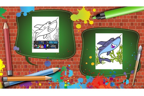 Coloring Book Sharks screenshot 2