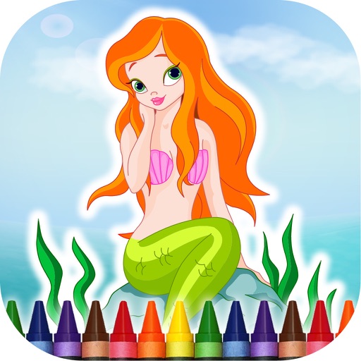 Coloring Book Mermaids icon