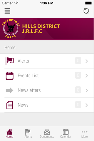 Hills District JRLFC&TA screenshot 2