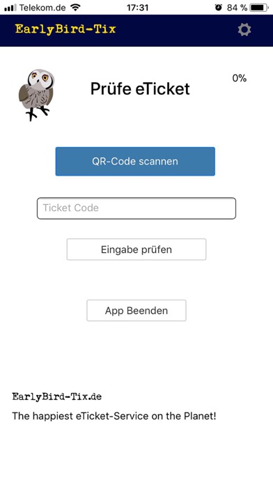 EarlyBirdTix eTicket Scanner screenshot 2