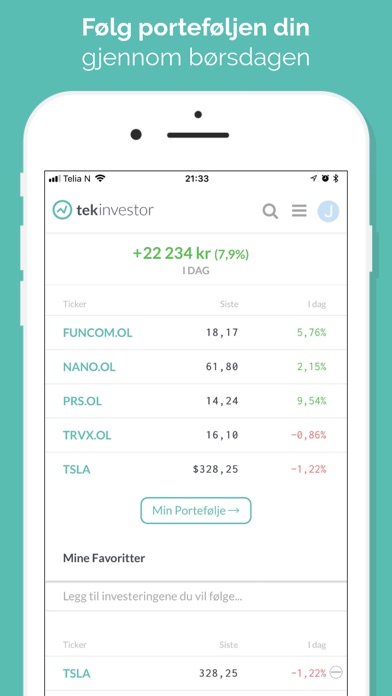 TekInvestor screenshot 2