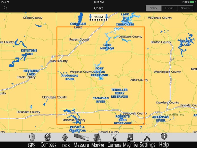 Fort Gibson Lake GPS Chart Pro(圖5)-速報App