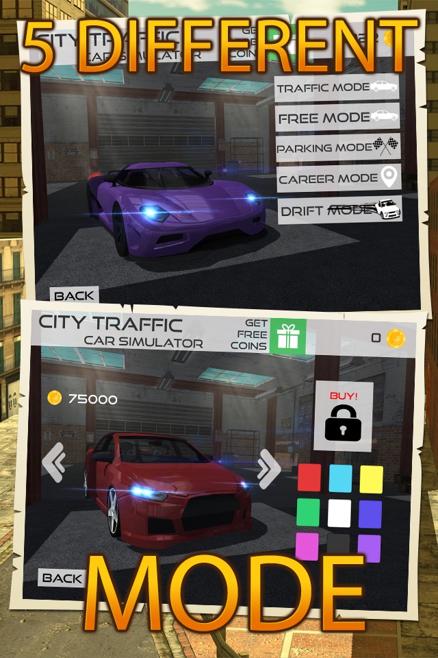 City Traffic Car Simulator screenshot 3