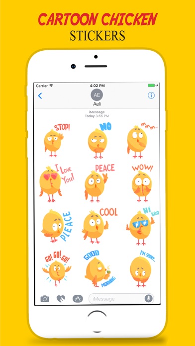Yellow Chicken Sticker screenshot 2