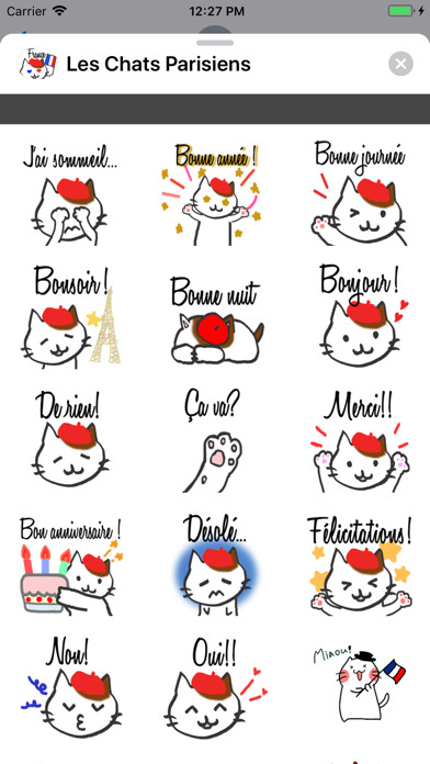 download Les Chats Parisiens stickers apps 1