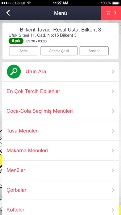 Bilkent Yemek screenshot 2