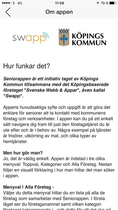 Seniorapp Köping screenshot 3