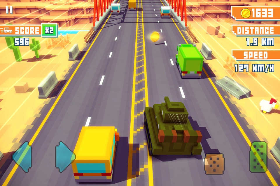 Blocky Highway screenshot 2