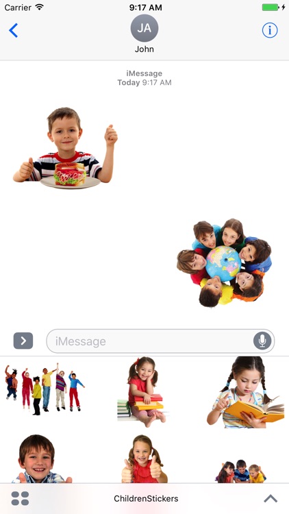 Fun Happy Children Stickers