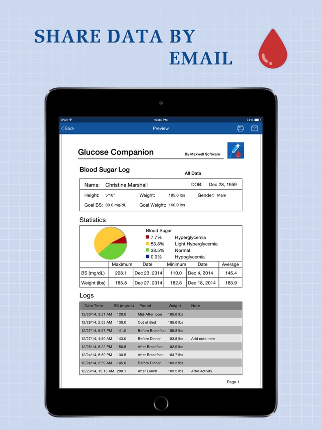 Glucose Companion Pro for iPad(圖5)-速報App