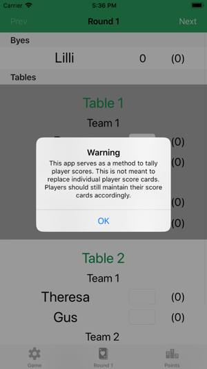 Euchre Tournament ScoreKeeper(圖3)-速報App