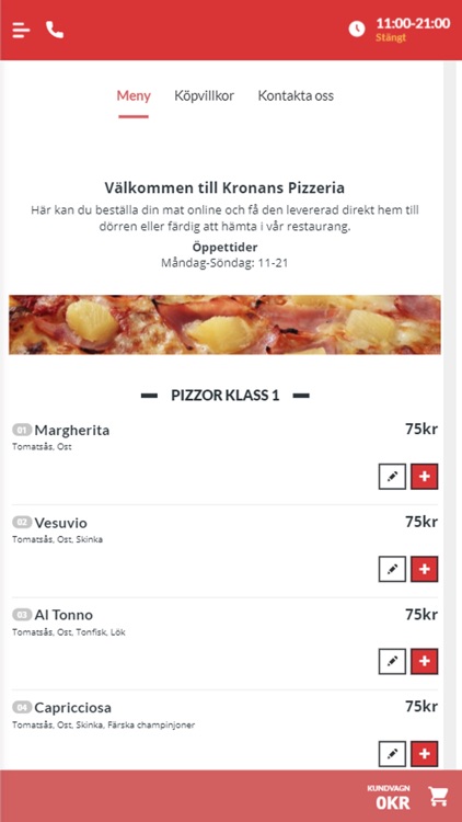 Kronans pizzeria i Köping