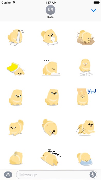 Pomeranian Small Dog Sticker screenshot 2