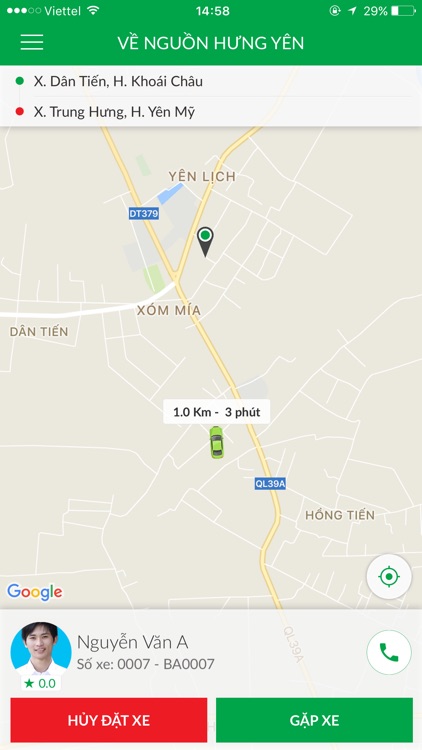 Taxi Về Nguồn