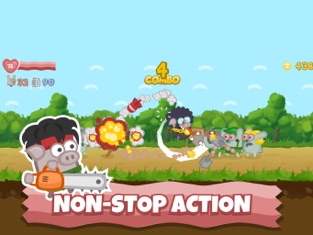 Bacon May Die: run,gun,fight!, game for IOS