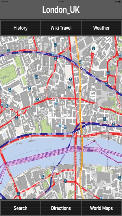 London UK Travel Map Offline