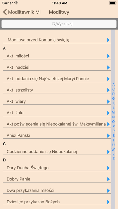 Modlitewnik MI screenshot 3