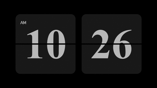 oneclock - 翻頁時鐘極簡可不息屏